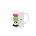 カエルキャラの店のLOVEサッチ Mug :right side of the handle