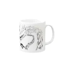 ゆーたの筆絵　龍 Mug :right side of the handle