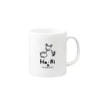 Ha·Ri＆KOMARIのHaRiKOMA・仲良し Mug :right side of the handle