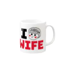 そんな奥さんおらんやろのI am WIFEシリーズ (そんな奥さんおらんやろ) Mug :right side of the handle