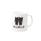 こたまおショップ【公式】の【こたまお】シルエット Mug :right side of the handle