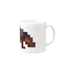 PITTEN PRODUCTSのPIXEL_ANIMAL_08(HIPPO) Mug :right side of the handle