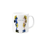 YOROZUYAのdevil and angel Mug :right side of the handle