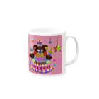 RIEのBirthdayクマさんカップ♡ Mug :right side of the handle