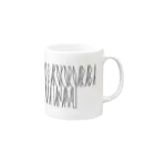 カナクギフォントの「百人一首 26番歌 貞信公」カナクギフォントL Mug :right side of the handle