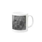 大きな世界の小さな世界の宇宙のシャボン玉(白黒) Mug :right side of the handle