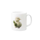 Foodie-animalsのアヒル大根 Mug :right side of the handle