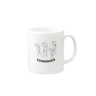 hinode_maruのﾁﾝｱﾅｺﾞ!!　マグカップ　文字あり Mug :right side of the handle