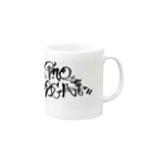 オモチの"omopochi"  graffiti マグカップの取っ手の右面