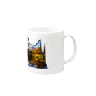 limo-cat @マイペース投稿者のlimo-catシルエット　Ver. 秋　#2 Mug :right side of the handle