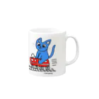 Official GOODS Shopの赤電のりてつニャーンコ Mug :right side of the handle