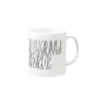 カナクギフォントの「百人一首 32番歌 春道列樹」カナクギフォントL Mug :right side of the handle