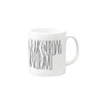 カナクギフォントの「百人一首 36番歌 清原深養父」カナクギフォントL Mug :right side of the handle