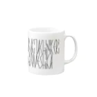 カナクギフォントの「百人一首 41番歌 壬生忠見」カナクギフォントL Mug :right side of the handle