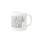 カナクギフォントの「百人一首 50番歌 藤原義孝」カナクギフォントL Mug :right side of the handle