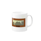 BADCAT GOODS SHOPの盗み食いシルエット Mug :right side of the handle