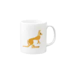 手形工房こいけまるの足うらカンガルー Mug :right side of the handle