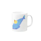 satoayaのアニマルカフェのシ―フードアニマル　クリームソーダジンベイ Mug :right side of the handle