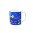 kammosquitoのカムくんのお魚グラス Mug :right side of the handle