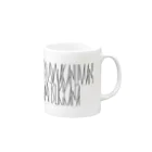 カナクギフォントの「百人一首 57番歌 紫式部」カナクギフォントL Mug :right side of the handle