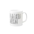 カナクギフォントの「百人一首 61番歌 伊勢大輔」カナクギフォントL Mug :right side of the handle