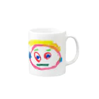 こどもの絵の３さい の じがぞう Mug :right side of the handle