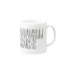 カナクギフォントの「百人一首 69番歌 能因法師」カナクギフォントL Mug :right side of the handle