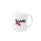 NattoのSUSHIスシ(マグロ) Mug :right side of the handle