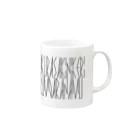 カナクギフォントの「百人一首 73番歌 権中納言匡房」カナクギフォントL Mug :right side of the handle