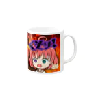 Snack_Bar_moonlight_flitのくそッ！シリーズ Mug :right side of the handle