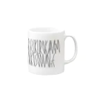 カナクギフォントの「百人一首 80番歌 待賢門院堀河」カナクギフォントL Mug :right side of the handle