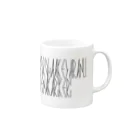 カナクギフォントの「百人一首 85番歌 俊恵法師」カナクギフォントL Mug :right side of the handle