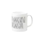 カナクギフォントの「百人一首 93番歌 鎌倉右大臣」カナクギフォントL Mug :right side of the handle