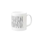 カナクギフォントの「百人一首 95番歌 前大僧正慈円」カナクギフォントL Mug :right side of the handle