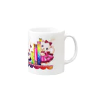 hirokaのcolorfulぶっくふれんず Mug :right side of the handle