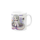 LusterAのボールパイソンデザートゴーストちゃん Mug :right side of the handle