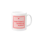 nico nico shopの🪄 Everything’s gonna be alright✨ Mug :right side of the handle