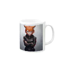 未来アニメスタジオのAIキャラクター16 Mug :right side of the handle