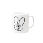 鶴橋らのの店・Eye☆NeedのE☆Nうさちゃん Mug :right side of the handle