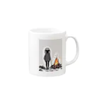 owl's shopのBonfire lit Mug :right side of the handle