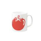 まるかじり農園のtomato Mug :right side of the handle