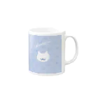 タカオエリのしろねこじゃけん Mug :right side of the handle