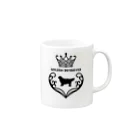 onehappinessのゴールデンレトリバー　crown heart　onehappiness　black Mug :right side of the handle