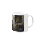 SONOTENI-ARTの008-008　フェルメール　『ヴァージナルの前に立つ女』　マグカップ Mug :right side of the handle