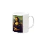 SONOTENI-ARTの018-001　レオナルド・ダ・ヴィンチ　『モナ・リザ』　マグカップ Mug :right side of the handle