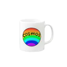 -cosmos-の虹色の星 Mug :right side of the handle