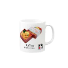 ４月１０日は「駅弁の日」　ポップアップストアの斎藤松月堂「平泉うにごはん」 Mug :right side of the handle