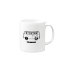 ALOHAのALOHAなワーゲンバス Mug :right side of the handle