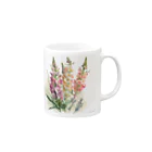 botanicalartAIのキンギョソウ Mug :right side of the handle