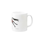 POPPY＿moooo  チャリティーショップのthoroughbred 3 Mug :right side of the handle